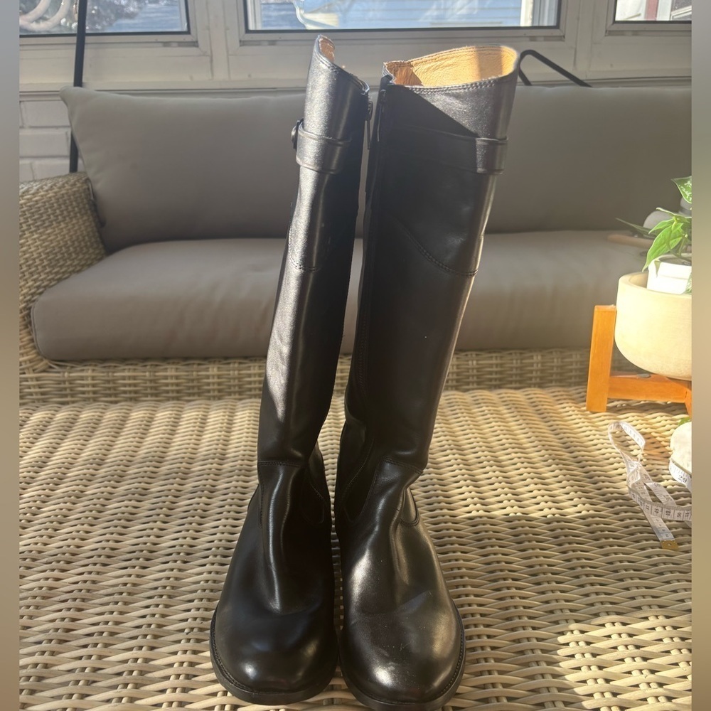 Frye Black Leather Over the Knee Boots - Picture 2 of 10